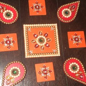 Diwali rangoli stencils